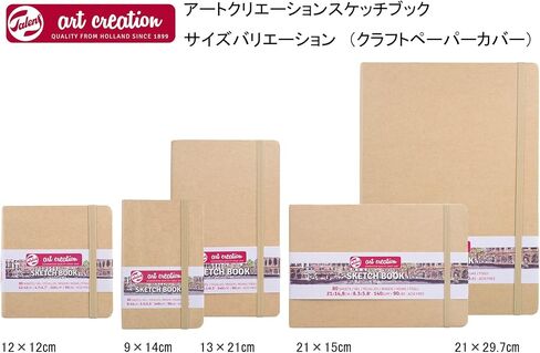 Tarens T9314-011M دفتر رسم Art Creations، دفتر رسم، 3.5 × 5.5 بوصة (9 × 14 سم)، وردي فاتح، السُمك: 4.9 أونصة/قدم مربع (140 جم/م2)، ورق ناعم خالٍ من الأحماض، 80 ورقة مجلدة in Kuwait
