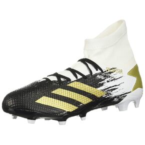 adidas mens 20.3 Firm Ground Soccer Shoe, White/Gold Metallic/Black, 10 US in Saudi Arabia
