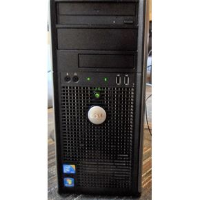 Dell Optiplex Windows 10 Home, Pentium Dual Core CPU E5400 @ 2.70 GHz, New 4 GB Memory, 160 GB HDD, DVD/CD ROM - (Certified Reconditioned) in Kuwait