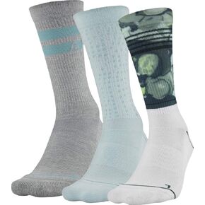Under Armour Women's Phenom Graphic Crew Socks, 3-Pairs