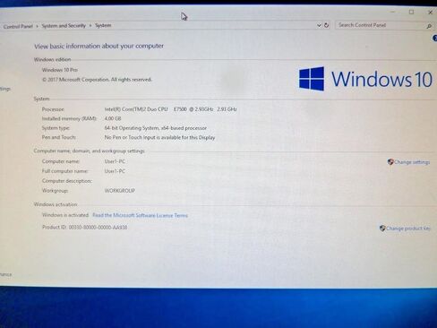 Dell Optiplex Windows 10 Home, Pentium Dual Core CPU E5400 @ 2.70 GHz, New 4 GB Memory, 160 GB HDD, DVD/CD ROM - (Certified Reconditioned) in Kuwait