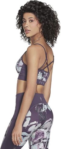 Skechers Women's Ink Leaf Strappy Bra in Saudi Arabia