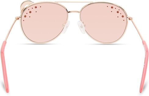 Skechers Girls' SEA9085 Pilot Sunglasses, Shiny Rose Gold, 49mm in Saudi Arabia