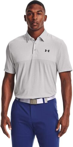 قميص بولو رجالي من Under Armour مطبوع عليه Vanish Seamless Blocked Golf in Kuwait
