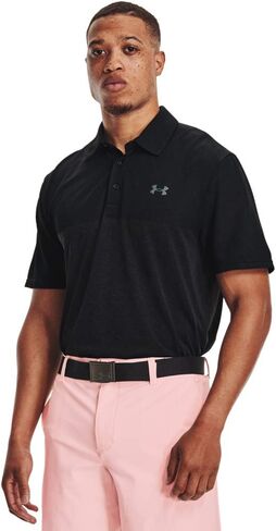 قميص بولو رجالي من Under Armour مطبوع عليه Vanish Seamless Blocked Golf in Kuwait