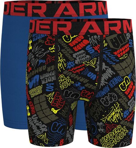 سراويل داخلية للأداء للأولاد من Under Armour، طباعة متنوعة F21، YLG in Saudi Arabia