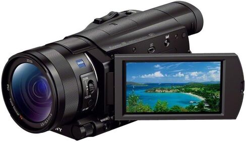 Sony Handycam FDR-AX100/B 4K 14.2 MP Video Camera Camcorder 3.5-Inch LCD (Black) (Renewed) in Saudi Arabia