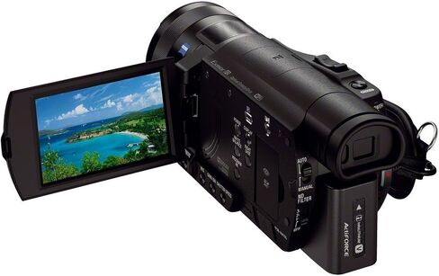 Sony Handycam FDR-AX100/B 4K 14.2 MP Video Camera Camcorder 3.5-Inch LCD (Black) (Renewed) in Saudi Arabia