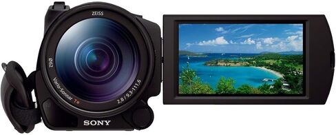 Sony Handycam FDR-AX100/B 4K 14.2 MP Video Camera Camcorder 3.5-Inch LCD (Black) (Renewed) in Saudi Arabia