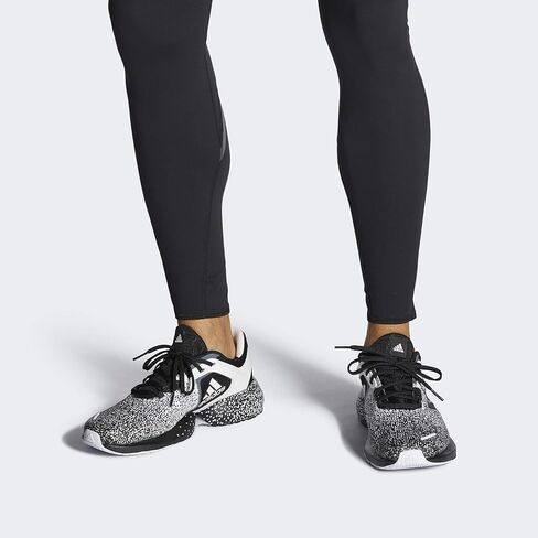 adidas Mens Alphatorsion Running Sneakers Shoes - Black,White in Kuwait