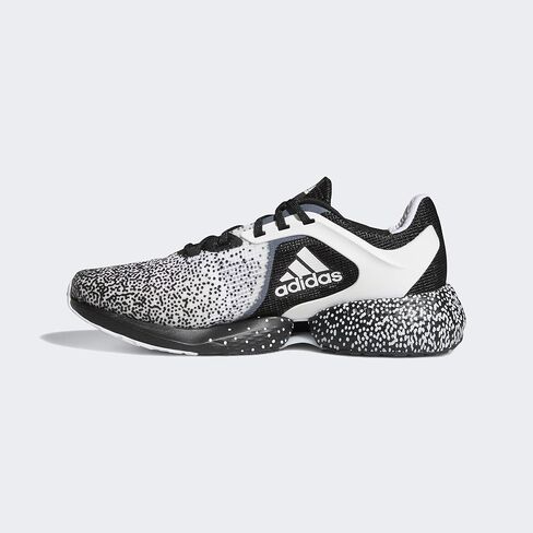 adidas Mens Alphatorsion Running Sneakers Shoes - Black,White in Kuwait