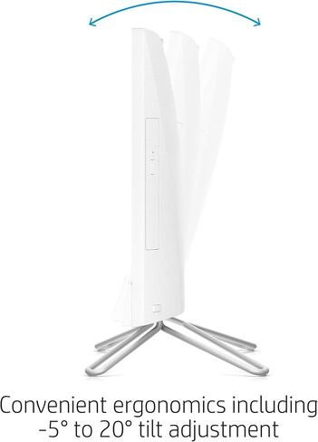 HP 24-inch All-in-One Touchscreen Desktop Computer, Intel Core i5-1035G1 processor, 12 GB RAM, 512 GB SSD, Windows 10 Home (24-df0170, White) in Saudi Arabia