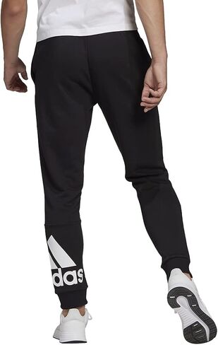 adidas Men's Essentials French Terry Tapered Cuff Logo Pants in Saudi Arabia