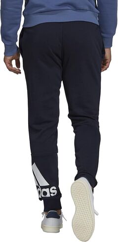 adidas Men's Essentials French Terry Tapered Cuff Logo Pants in Saudi Arabia