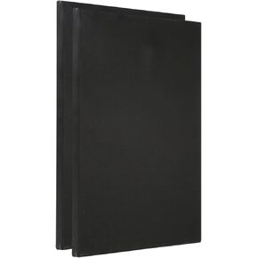 PATIKIL Paint Canvases Panel for Painting, 2 Pack 12x16 Inch Rectangle Wood Frame Stretched Blank Art Board Panels for Acrylic, Oil, Tempera Painting, Black in Saudi Arabia