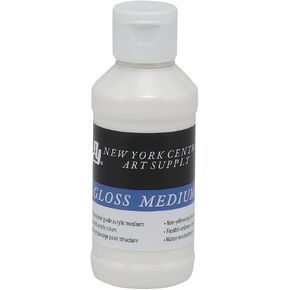 New York Central Acrylic Mediums - Non-Cracking Professional Grade Paint Medium for Heavy Body Paint, Collage, Mixed Media, Photo Transfers & More! - [Sampler Set of 3-2 oz] in Saudi Arabia