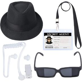 Yewong Kids Detective Costume Set - Spy Gear - Secret Agent Outfit Role Play - Costume Science Educational Toys