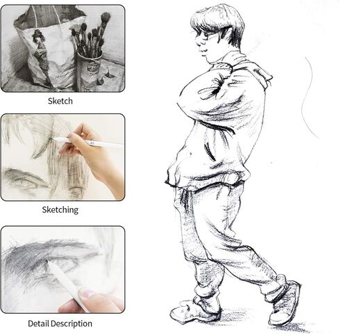 مجموعة اختام المزج والتورتيليون 16 قطعة من جيه ام اتش نيوهوب، مجموعة اختام مزج ورق، ادوات رسم فنية ورقية، ادوات رسم للطلاب والرسم والتلطيخ والتلطيخ واقلام الرصاص الملونة والفحم والجرافيت in Kuwait