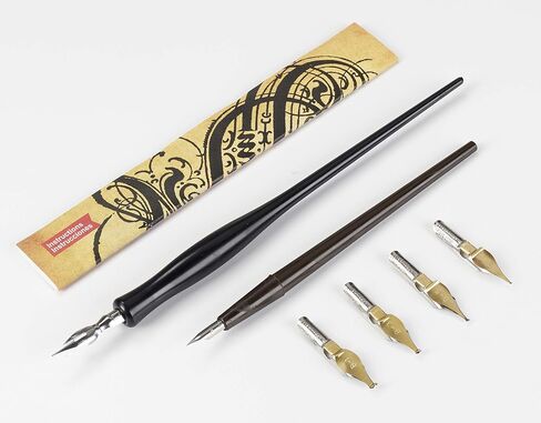 Speedball B-Series Lettering Pen Set - 1 Penholder w/ 6 Nibs in Saudi Arabia