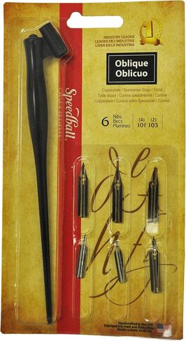 Speedball B-Series Lettering Pen Set - 1 Penholder w/ 6 Nibs in Saudi Arabia