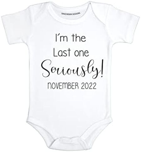 Last One Seriously Funny baby announcement for family second third child announcement gifts in Saudi Arabia