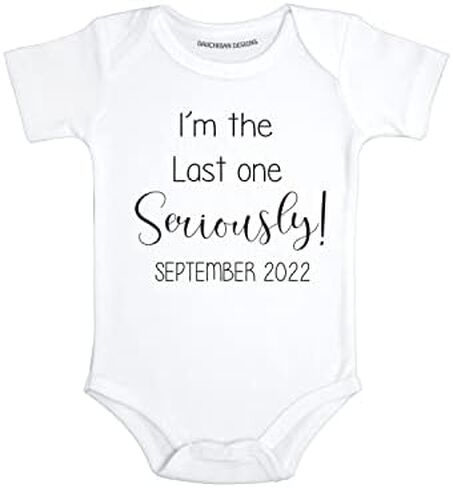 Last One Seriously Funny baby announcement for family second third child announcement gifts in Saudi Arabia
