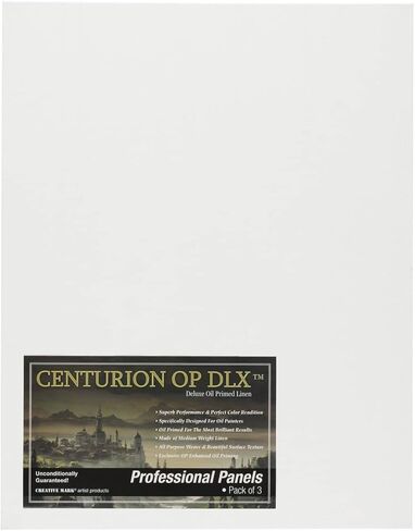Centurion Deluxe Professional Oil Primed Linen Canvas Panels - 11x14-3 Pack of Linen Canvases for Painting, Artwork and More in Kuwait