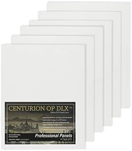 Centurion Deluxe Professional Oil Primed Linen Canvas Panels - 11x14-3 Pack of Linen Canvases for Painting, Artwork and More in Kuwait