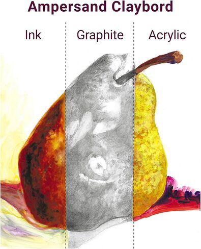Ampersand Art Supply Wood Painting Panel: Museum Series Claybord, 9" x 12", 1-1/2" Cradled Profile in Saudi Arabia