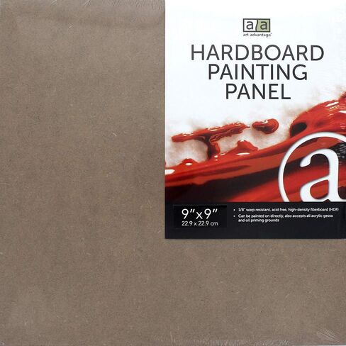 Art Advantage, 18-inch x 18-inch Hardboard Panel, Natural in Saudi Arabia