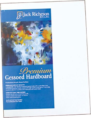 Jack Richeson 1/8-Inch Premium Tempered Gessoed Hardboard Panel, 12-Inch by 16-Inch in Saudi Arabia