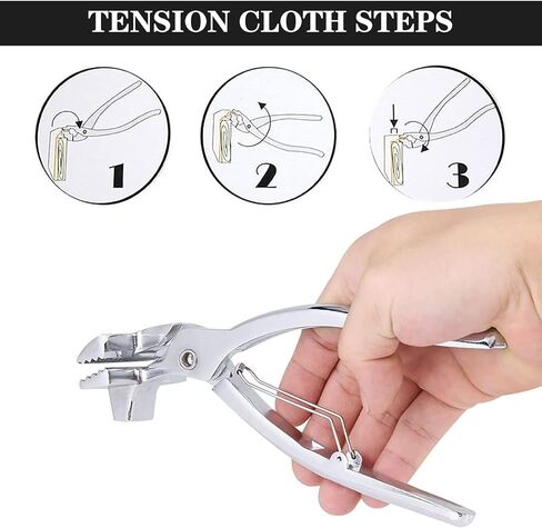 6cm Widen Mouth Canvas Pliers, Zinc Alloy Professional Oil Paint Canvas Stretching Plier w/Spring Return Handle, Tensioning Tools for Publicity Painting, Sofa Covering, etc. in Saudi Arabia