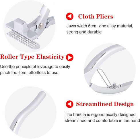 6cm Widen Mouth Canvas Pliers, Zinc Alloy Professional Oil Paint Canvas Stretching Plier w/Spring Return Handle, Tensioning Tools for Publicity Painting, Sofa Covering, etc. in Saudi Arabia