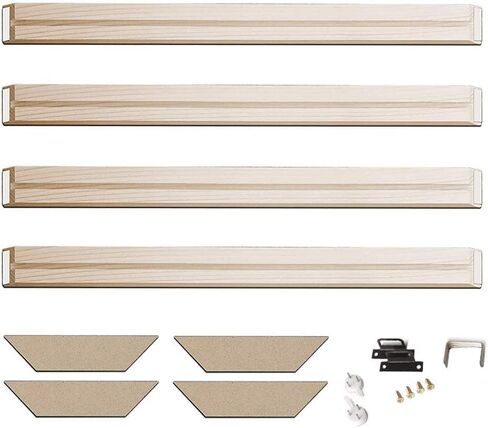 ASENART DIY طقم إطار من الخشب الصلب مقاس 8 × 10 بوصة للرسم الزيتي، إطارات فنية خشبية مخصصة للوحات القماشية، سهلة البناء، نظام تمديد قماشي، ملحقات صور مؤطرة in Saudi Arabia