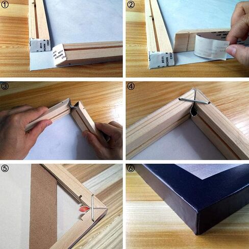 ASENART DIY طقم إطار من الخشب الصلب مقاس 8 × 10 بوصة للرسم الزيتي، إطارات فنية خشبية مخصصة للوحات القماشية، سهلة البناء، نظام تمديد قماشي، ملحقات صور مؤطرة in Saudi Arabia