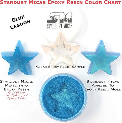 Pigment Powder Cosmetic Grade Colorant for Makeup, Soap Making, Epoxy Resin, DIY Crafting Projects, Bright True Colors Stable Mica Batch Consistency (10 Gram Jar, Ariel Blue) in Kuwait