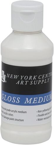 New York Central Acrylic Mediums - Non-Cracking Professional Grade Paint Medium for Heavy Body Paint, Collage, Mixed Media, Photo Transfers & More! - [Sampler Set of 3-2 oz] in Saudi Arabia