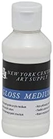 New York Central Acrylic Mediums - Non-Cracking Professional Grade Paint Medium for Heavy Body Paint, Collage, Mixed Media, Photo Transfers & More! - [Sampler Set of 3-2 oz] in Saudi Arabia