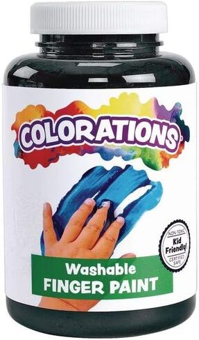Colorations Washable Finger Paint for Kids, Each 16 fl oz, 10 Colors, Non-Toxic Paint, Kids Finger Paint,Sensory Finger Paint, Kids Paint, Hand Painting, Kids Fingerpaint, Finger Paint for Toddlers in Saudi Arabia