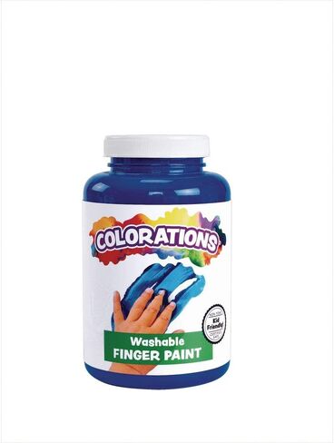 Colorations Washable Finger Paint for Kids, Each 16 fl oz, 10 Colors, Non-Toxic Paint, Kids Finger Paint,Sensory Finger Paint, Kids Paint, Hand Painting, Kids Fingerpaint, Finger Paint for Toddlers in Saudi Arabia
