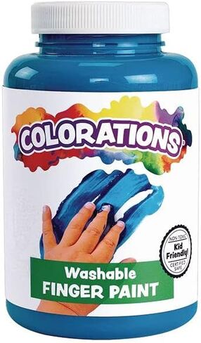Colorations Washable Finger Paint for Kids, Each 16 fl oz, 10 Colors, Non-Toxic Paint, Kids Finger Paint,Sensory Finger Paint, Kids Paint, Hand Painting, Kids Fingerpaint, Finger Paint for Toddlers in Saudi Arabia