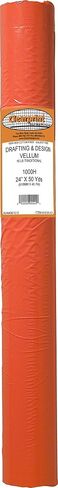 Clearprint 1000H Design Vellum Roll, 16 lb., 100% Cotton, 24 Inches W x 20 Yards Long, Translucent White, 1 Each (10101130) in Saudi Arabia