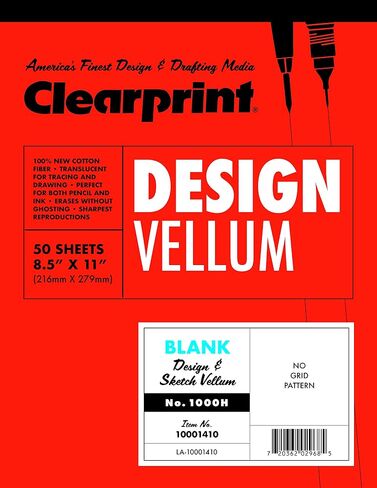 وسادة فايللم بتصميم 1000 ساعة من Clearprint 16 رطل، 100% قطن، 8-1/ in Kuwait