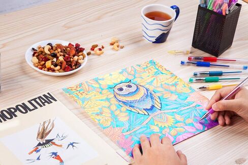 اقلام جل لامعة - اقلام جل ملونة - قلم جل للاطفال - مجموعة اقلام جل تلوين - اقلام جل لامعة للبالغين وكتب تلوين ورصاصة الرسم in Kuwait