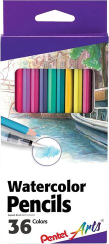 Pentel Arts Colored Pencils, Assorted Colors, Set of 12 (CB8-12) in Kuwait