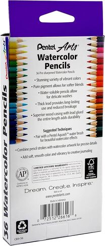 Pentel Arts Colored Pencils, Assorted Colors, Set of 12 (CB8-12) in Kuwait