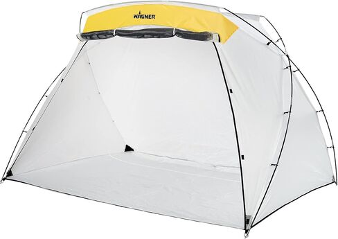 Wagner Spraytech C900038.M مأوى رش كبير، أبيض، أصفر وC900086.M قرص دوار لرش الطلاء، منصة مستديرة بقطر 11 بوصة لعقد مشاريع الرش، دوران سلس in Kuwait