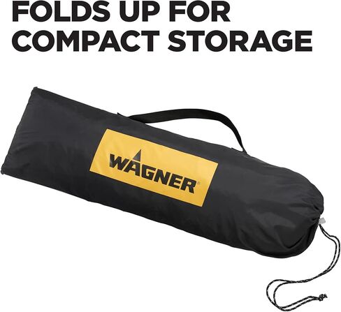 Wagner Spraytech C900038.M مأوى رش كبير، أبيض، أصفر وC900086.M قرص دوار لرش الطلاء، منصة مستديرة بقطر 11 بوصة لعقد مشاريع الرش، دوران سلس in Kuwait