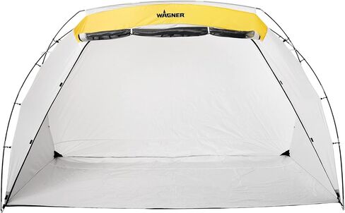 Wagner Spraytech C900038.M مأوى رش كبير، أبيض، أصفر وC900086.M قرص دوار لرش الطلاء، منصة مستديرة بقطر 11 بوصة لعقد مشاريع الرش، دوران سلس in Kuwait