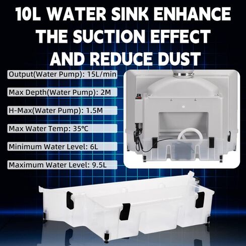 OPHIR Water Curtain Airbrush Spray Booth with 3 Filteration, 3 Fans & LEDs in Kuwait